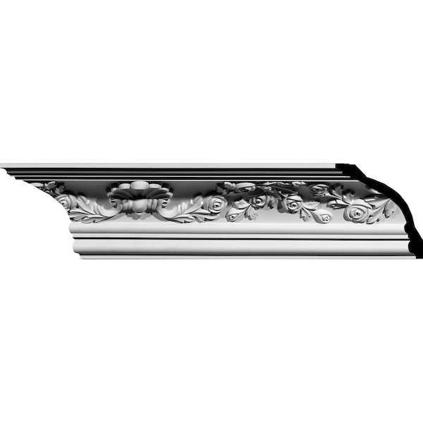 Ekena Millwork 5 3/4"H x 5 7/8"P x 7 7/8"F x 94 1/2"L Flower Crown Moulding MLD05X05X07FL - main
